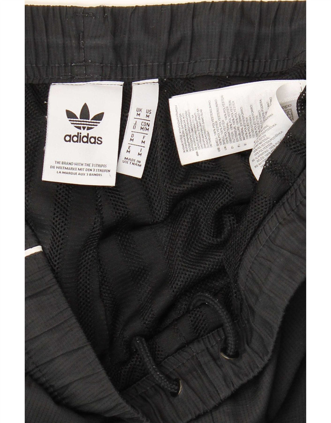Ανδρική αθλητική φόρμα Adidas Παντελόνι Joggers Medium Black Colorblock Polyester