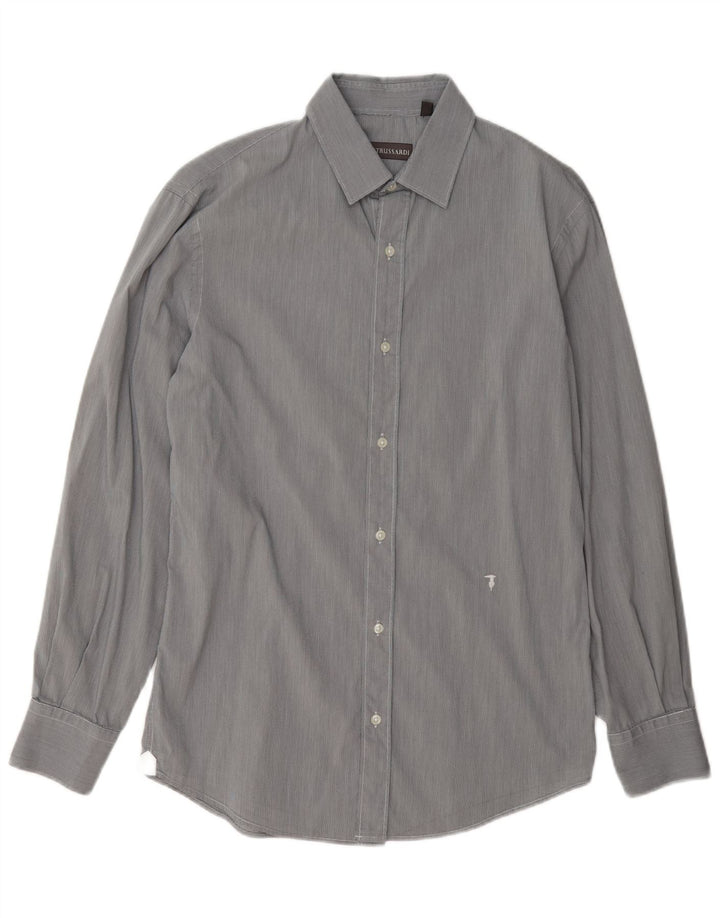 Ανδρικό πουκάμισο Trussardi Νούμερο 39 Medium Grey Houndstooth