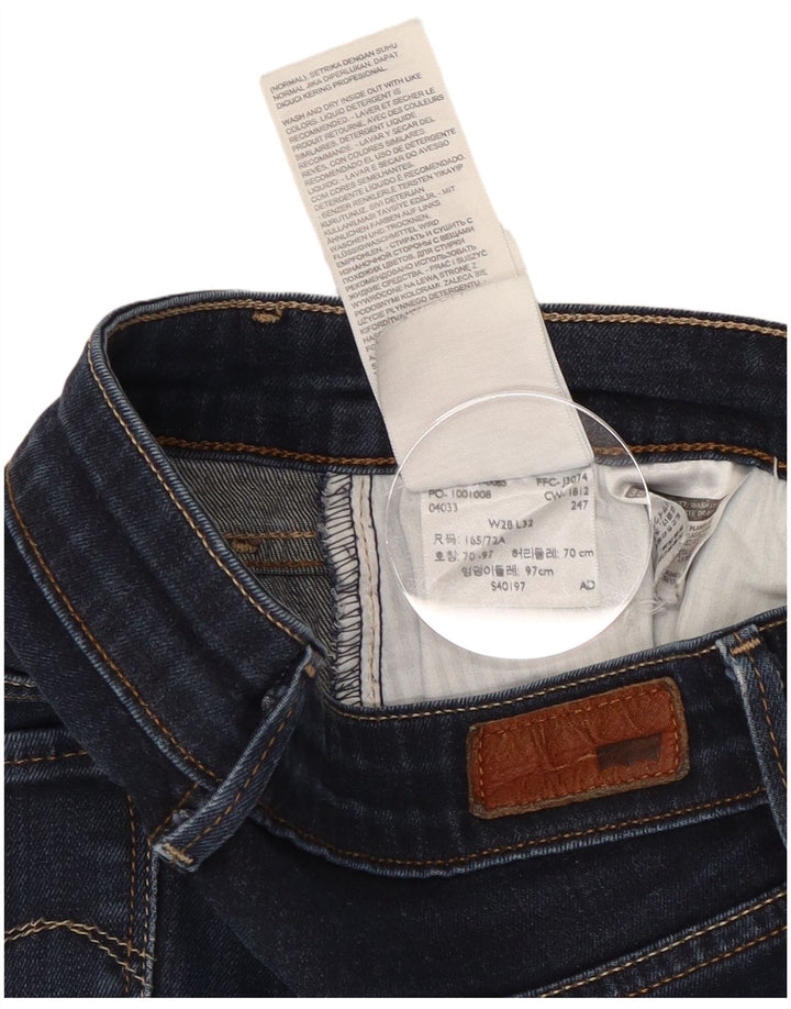 Γυναικείο Slim Jeans Levi's W28 L32 Navy Blue Cotton