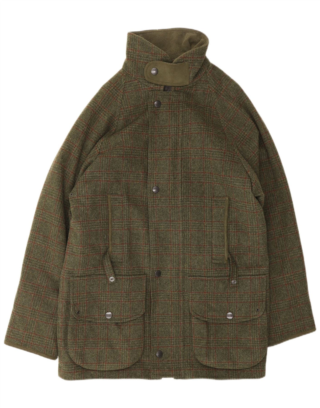 Μπουφάν Barbour Mens Utility UK 38 Medium Khaki καρό μαλλί