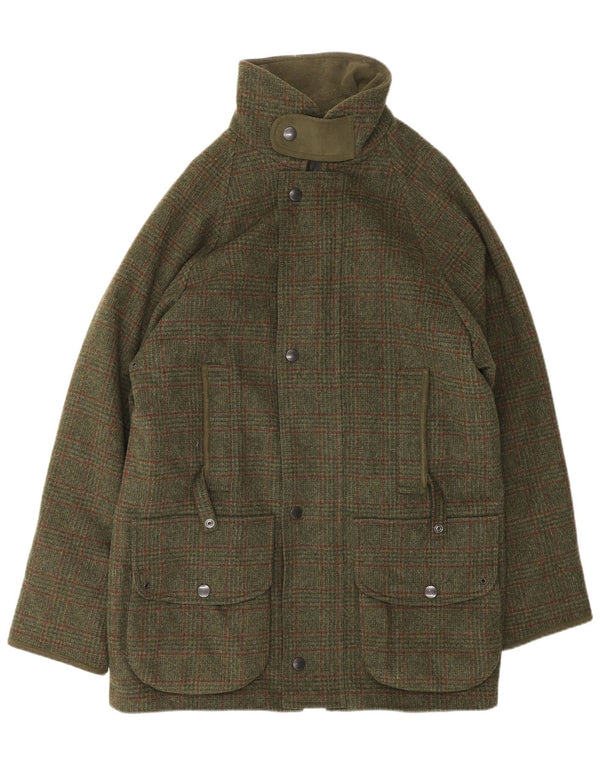 Μπουφάν Barbour Mens Utility UK 38 Medium Khaki καρό μαλλί