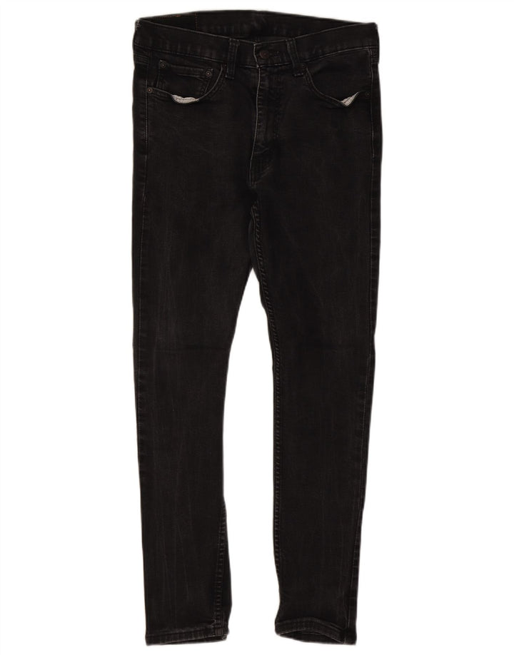 LEVI'S Ανδρικό 519 Hi-Ball Skinny Jeans W34 L28 Μαύρο βαμβακερό