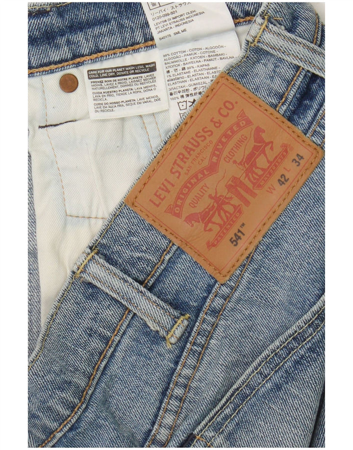 Levi's Mens 541 Tapered Jeans W42 L34 Blue Cotton