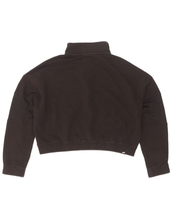 Γυναικεία φόρμα Puma Crop Oversized Top Jacket UK 10 Small Black Cotton