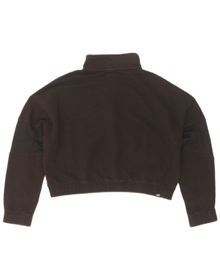 Γυναικεία φόρμα Puma Crop Oversized Top Jacket UK 10 Small Black Cotton
