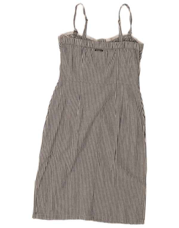 Superdry Γυναικείο Sundress UK 10 Small Navy Blue Pinstripe Cotton