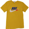 Ανδρικό γραφικό μπλουζάκι Nike, μικρό κίτρινο βαμβακερό