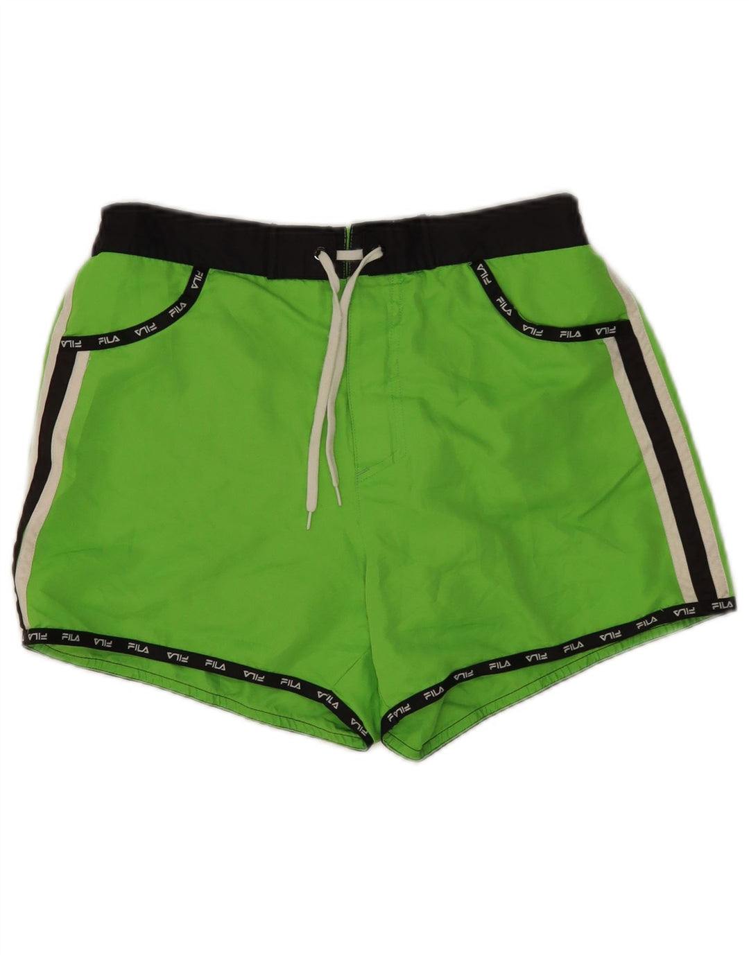 Γυναικεία γραφικά σορτς κολύμβησης Fila UK 14 Large Green Polyester