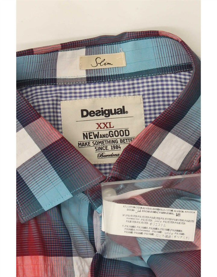 Ανδρικό πουκάμισο Desigual Slim 2XL Πολύχρωμο βαμβακερό
