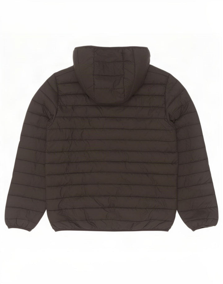 Champion Boys Hooded Jacket 11-12 Years Large Black Polyester