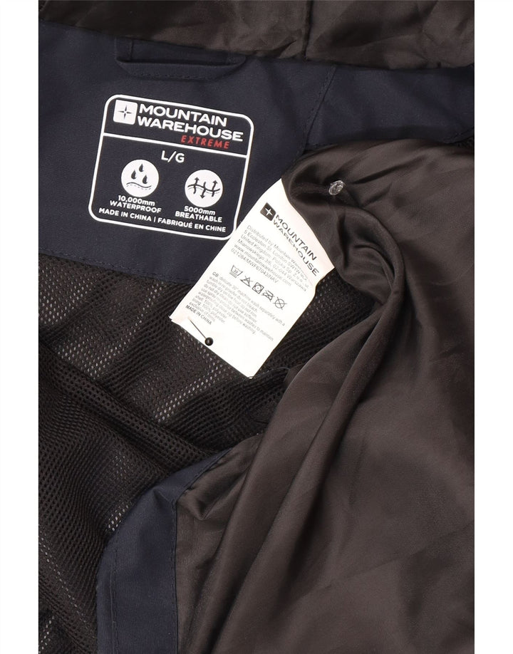 Ανδρικό μπουφάν βροχής Mountain Warehouse UK 40 Large Navy Blue Colourblock