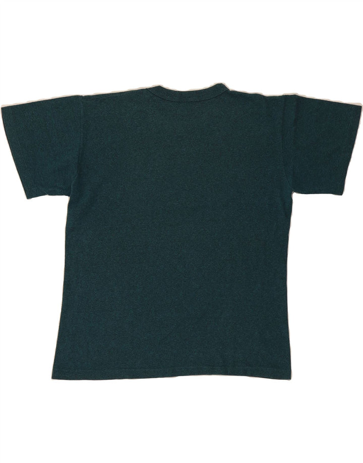 CHAMPION Mens Graphic T-Shirt Top Medium Green Flecked Cotton Vintage Champion and Second-Hand Champion from Messina Hembry 