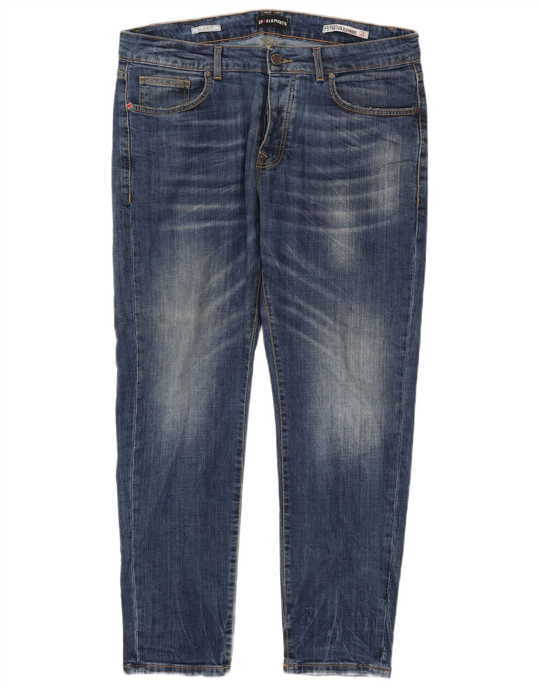 Zu Elements Ανδρικό Slim Jeans W40 L30 Μπλε Βαμβακερό