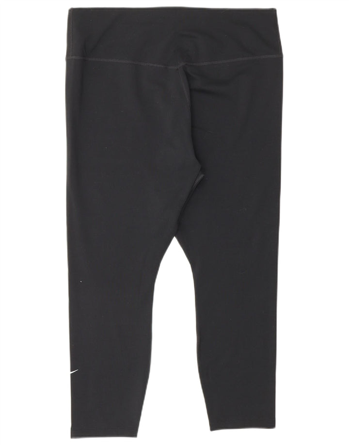 Γυναικεία κολάν NIKE Dri Fit Capri UK 14 Large Black Polyester