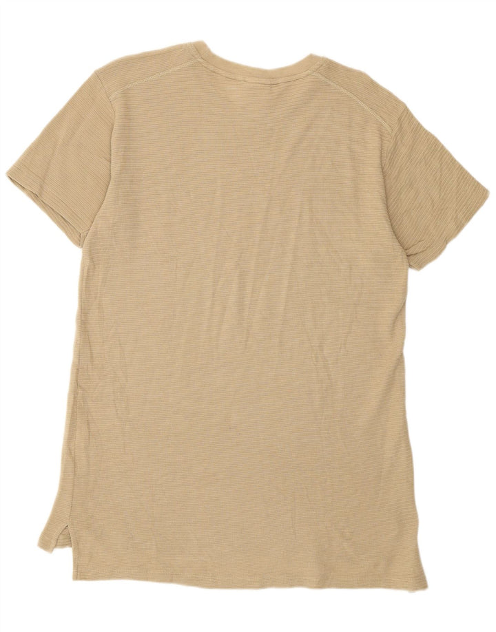 Ανδρικό T-Shirt Zara Τοπ μεσαίο καφέ βαμβακερό