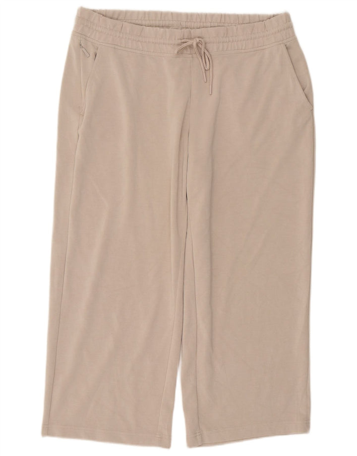 Γυναικεία αθλητική φόρμα ATHLETA Παντελόνι UK 18 XL Beige Polyester