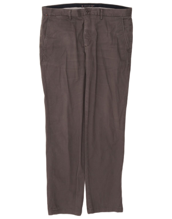 TOMMY HILFIGER Ανδρικό παντελόνι Chino Slim Fit W38 L32 Γκρι βαμβακερό