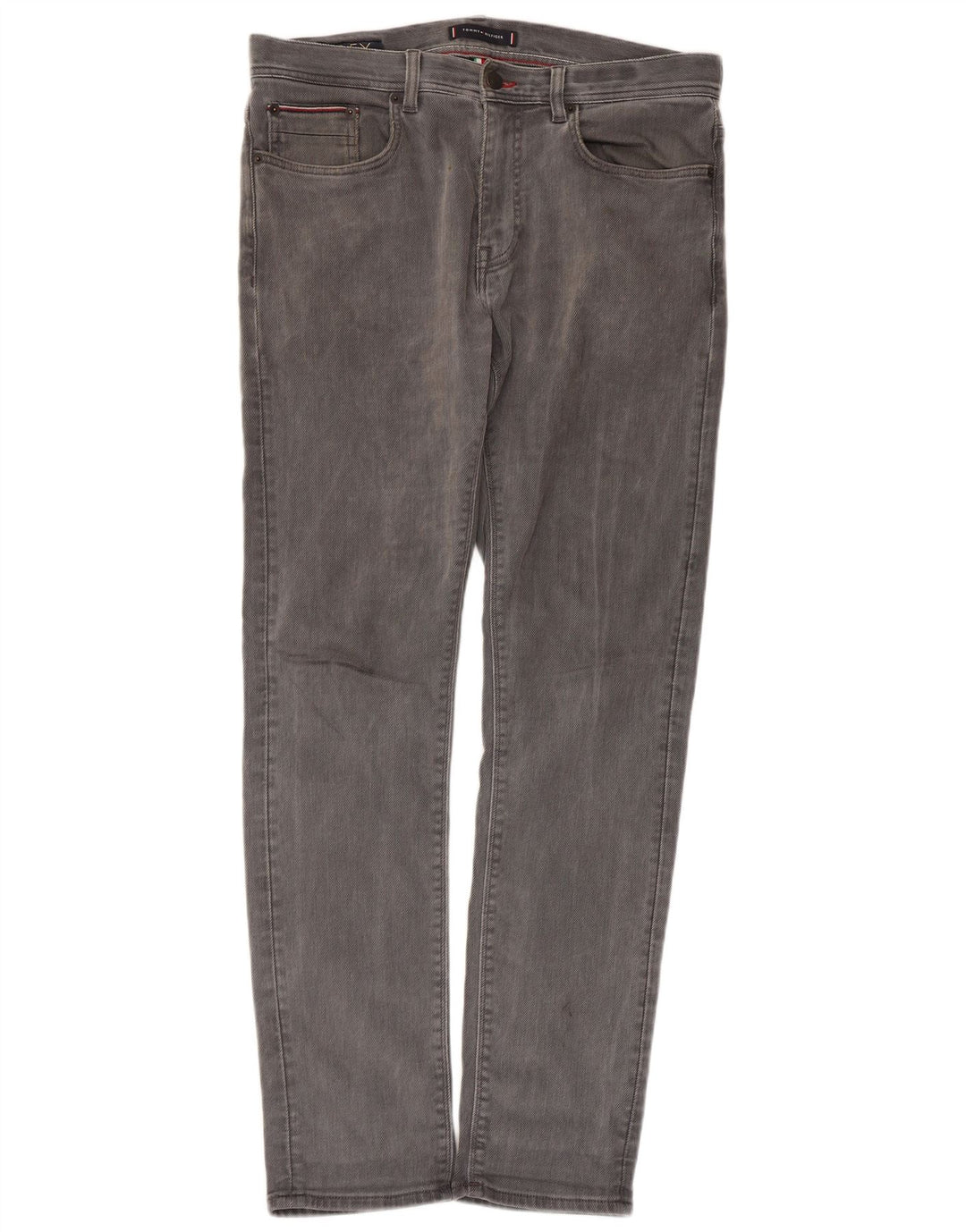 Tommy Hilfiger Mens Bleecker Slim Jeans W32 L32 Γκρι βαμβακερό