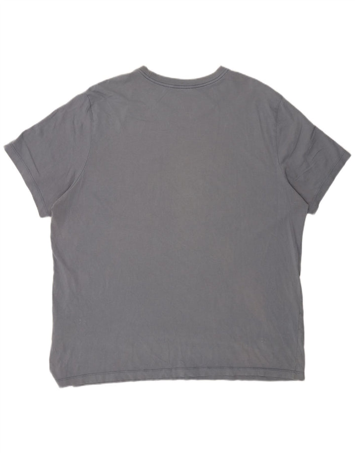 Ανδρικό γραφικό μπλουζάκι Nike 2XL γκρι βαμβακερό