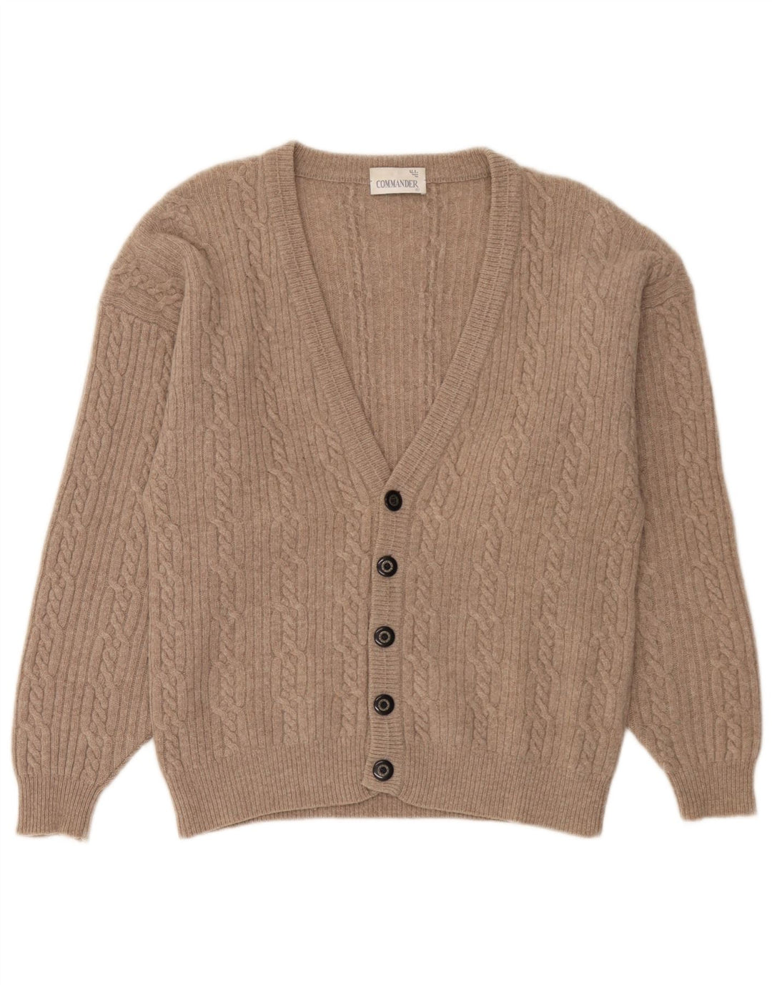 Ανδρικό πουλόβερ Commander Cardigan IT 50 Medium Beige Lambswool