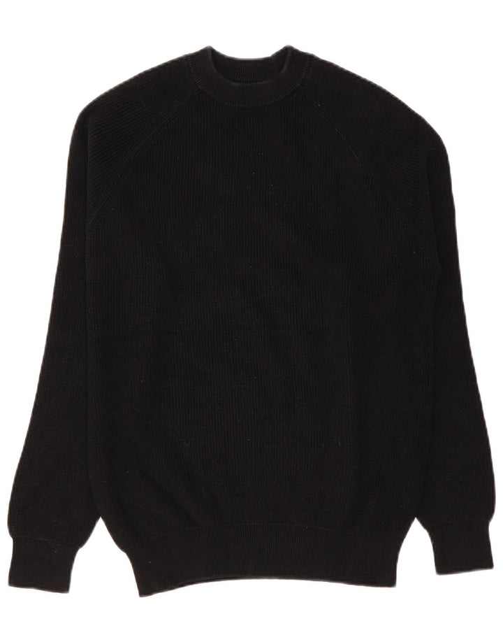 Ανδρικό πουλόβερ Zara Crew Neck Jumper Μικρό Μαύρο