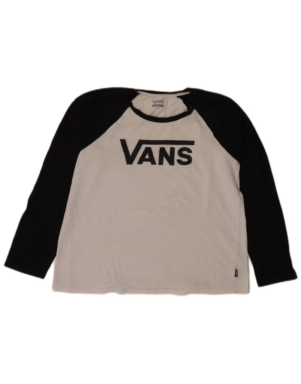 Vans Γυναικείο τοπ μακρυμάνικο UK 18 XL White Colourblock