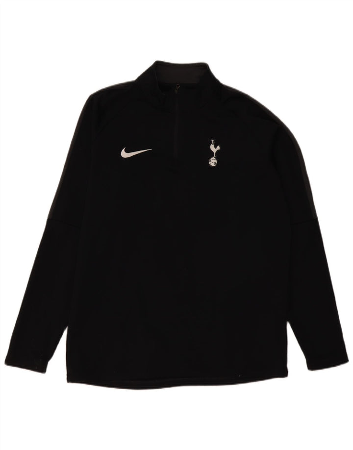 Ανδρική φόρμα Nike Tottenham Hotspur με φερμουάρ πουλόβερ στο επάνω μέρος, μαύρο