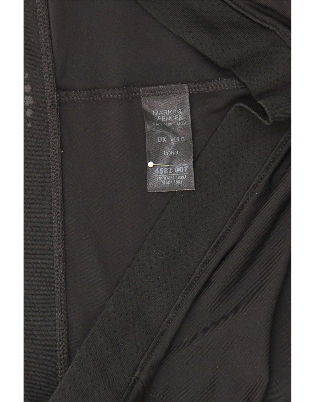 Γυναικεία αθλητική φόρμα Marks & Spencer Παντελόνι UK 16 Large Black Polyester
