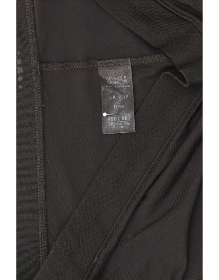 Γυναικεία αθλητική φόρμα Marks & Spencer Παντελόνι UK 16 Large Black Polyester