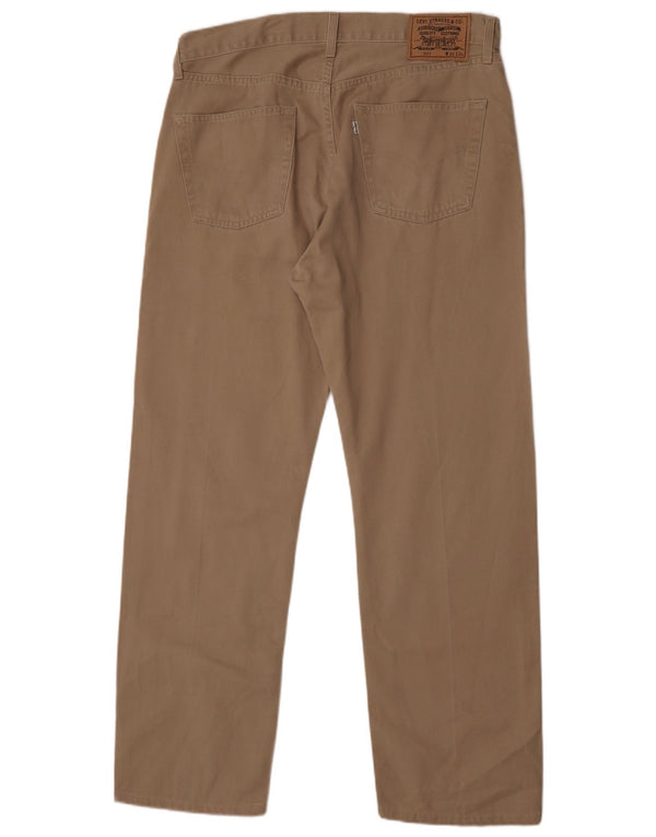 Levi's Mens 551 Straight Casual Παντελόνι W36 L30 Μπεζ βαμβακερό