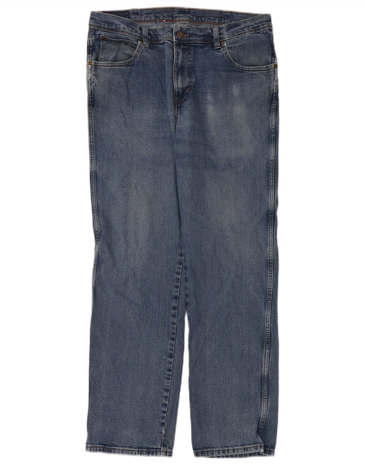 Ανδρικό τζιν κανονικό ίσιο Wrangler W36 L32 Μπλε βαμβακερό