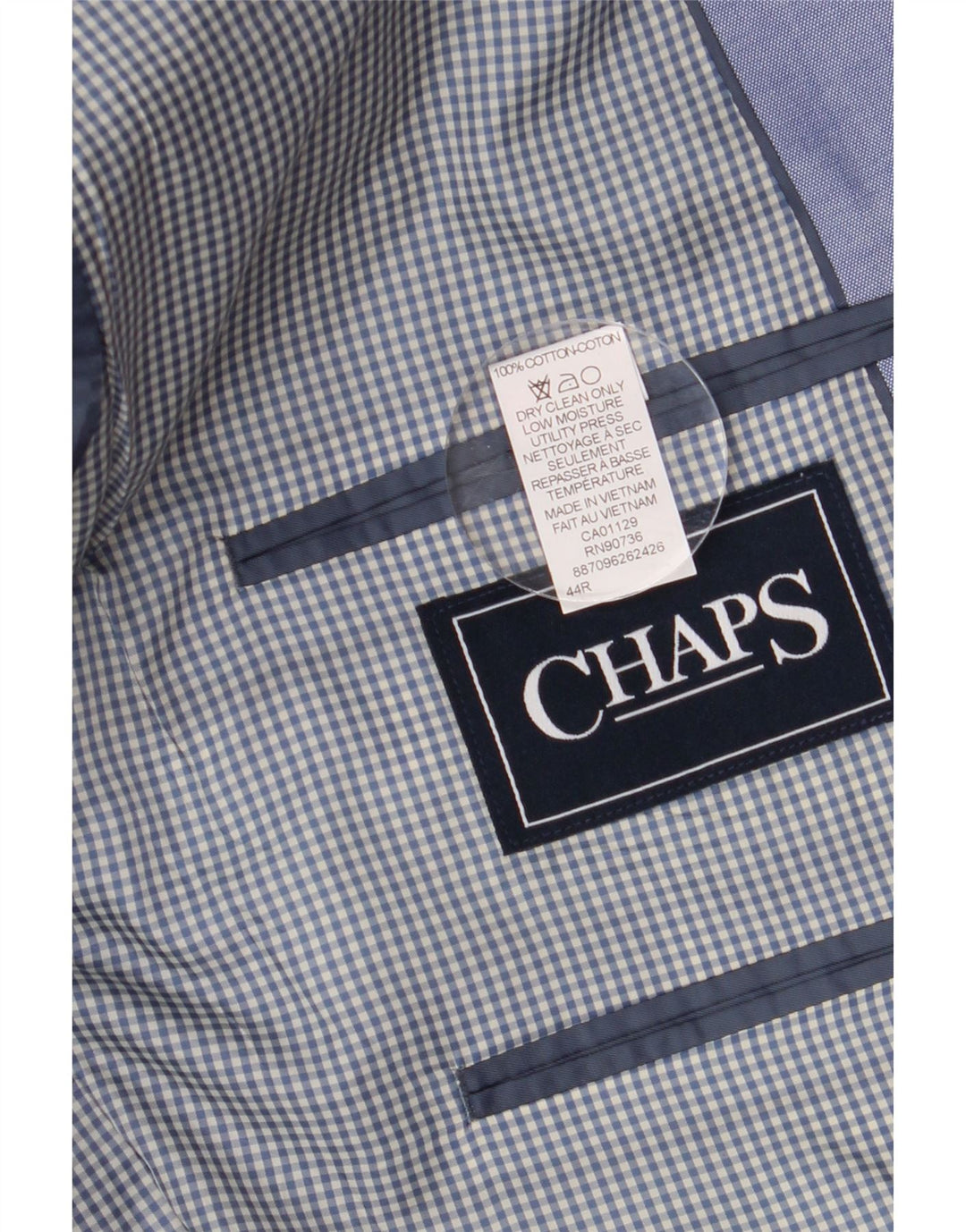 CHAPS Ανδρικό μπουφάν blazer UK 44 2XL Μπλε βαμβακερό