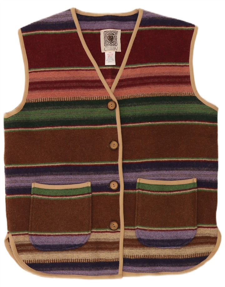 CIVILIAN Γυναικείο Ζακέτα Υπερμεγέθη UK 14 Μεγάλο Πολύχρωμο