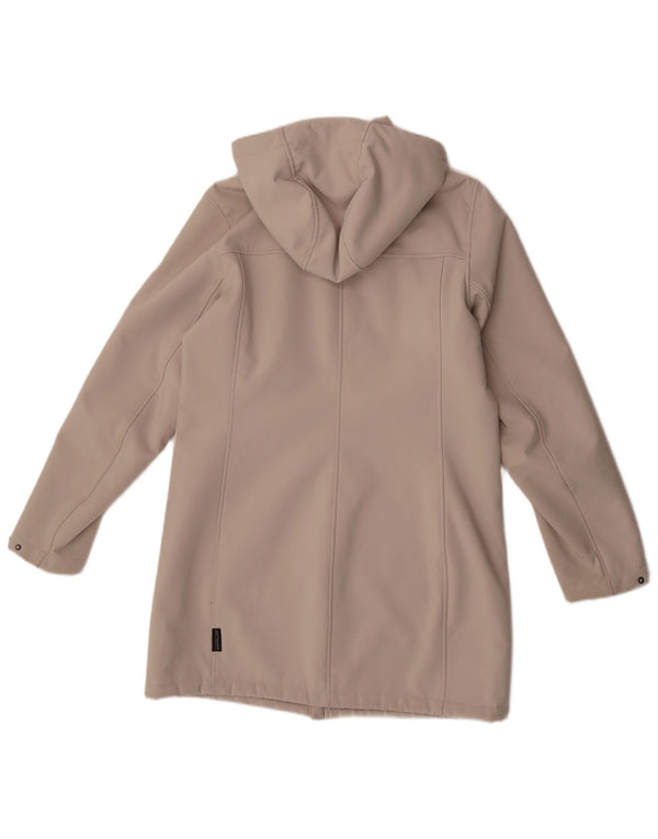 Jack Wolfskin Γυναικείο παλτό με κουκούλα αντιανεμικό UK 10/12 Medium Beige