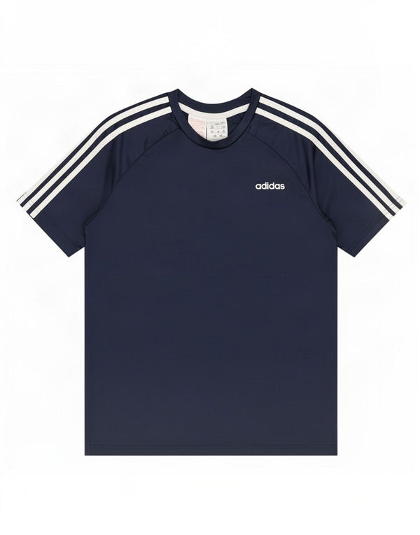 Adidas Boys Climalite T-Shirt Top 13-14 Years Navy Blue Polyester