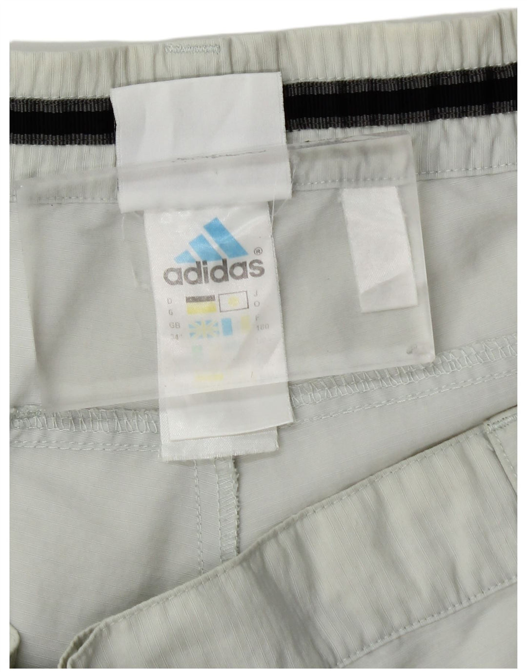 Ανδρικό ίσιο παντελόνι Capri Adidas W34 L21 Off White Polyamide