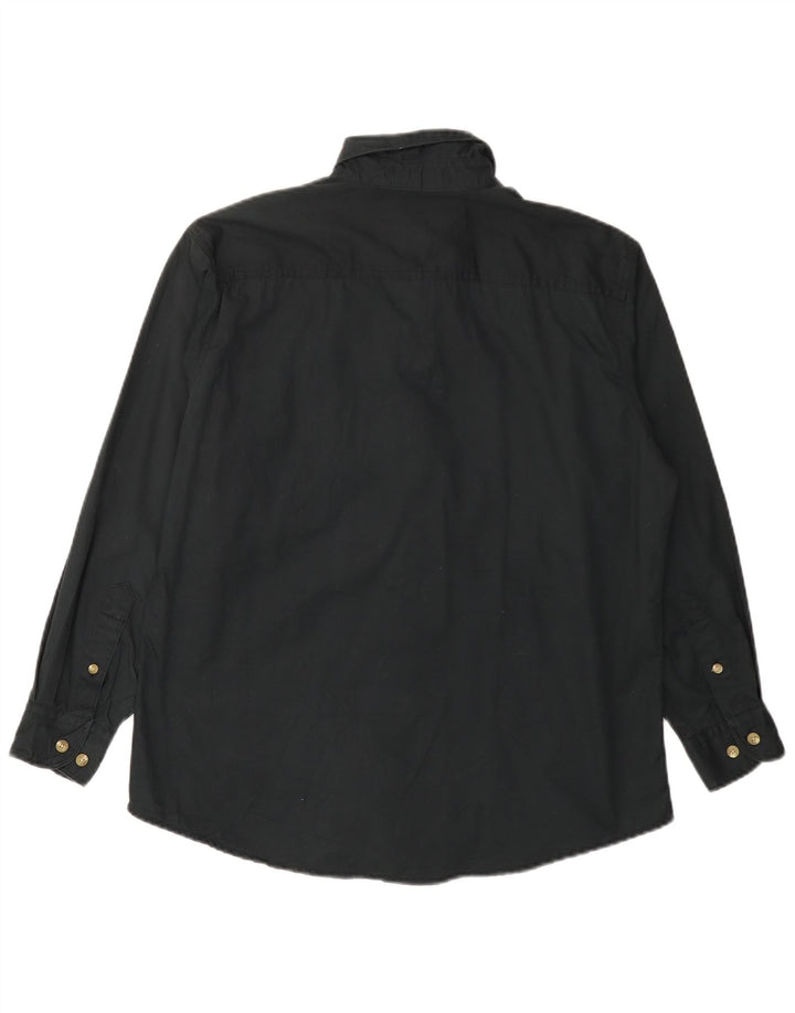 Γυναικείο πουκάμισο LEE Oversized UK 14 Μεσαίο μαύρο βαμβακερό