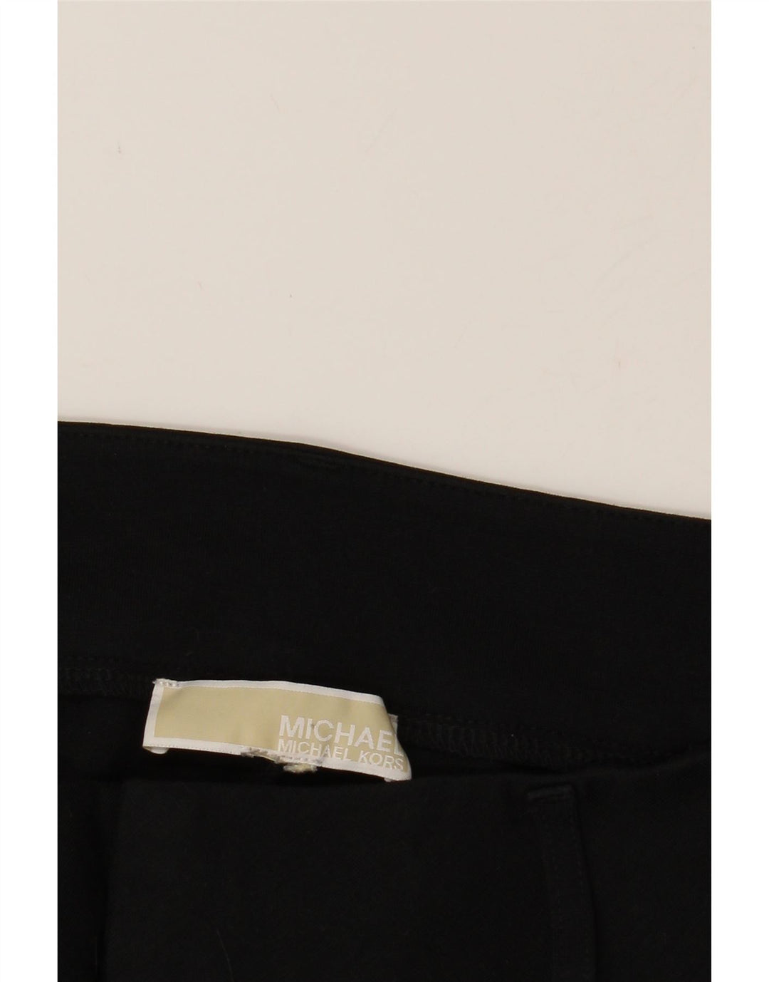 MICHAEL KORS Womens Slim Casual Trousers W34 L27 Black Polyester Vintage Michael Kors and Second-Hand Michael Kors from Messina Hembry 