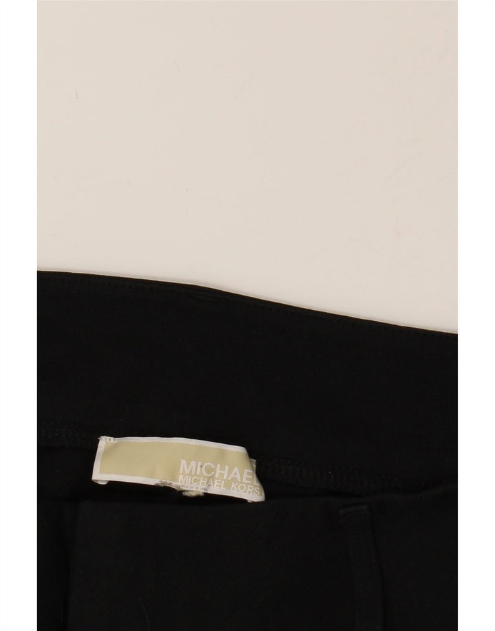 MICHAEL KORS Womens Slim Casual Trousers W34 L27 Black Polyester Vintage Michael Kors and Second-Hand Michael Kors from Messina Hembry 