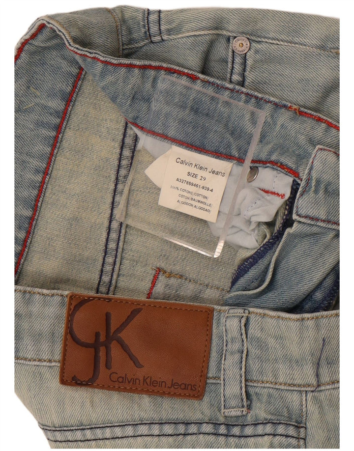 Γυναικείο τζιν ίσιο Calvin Klein W29 L32 Μπλε βαμβακερό