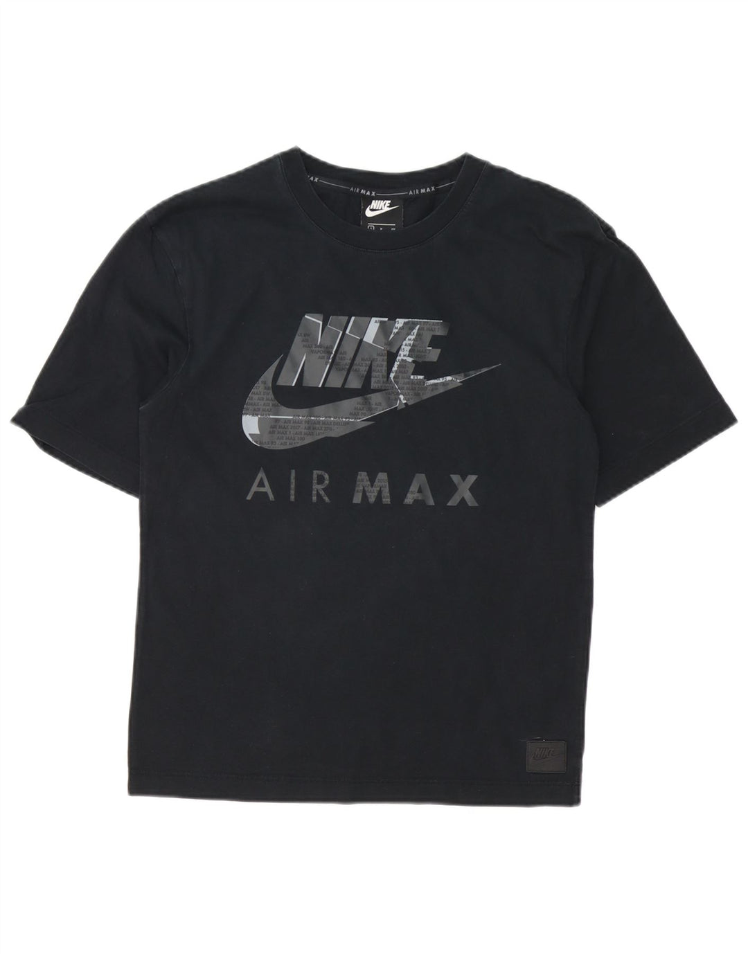 Ανδρικό γραφικό μπλουζάκι Nike, μικρό μαύρο βαμβακερό