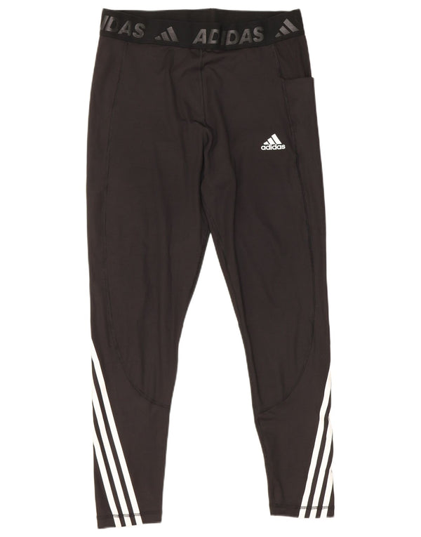 Adidas Womens Tech Fit Graphic legging UK 16/18 Large Black ριγέ