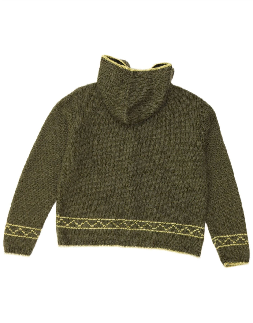 Γυναικείο πουλόβερ με κουκούλα ROYAL ROBBINS UK 16 Large Green Fair Isle