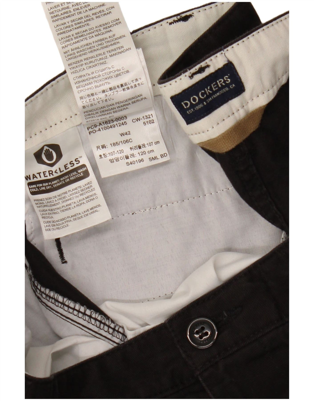 DOCKERS Ανδρικό σορτς Cargo W42 2XL Μαύρο Βαμβακερό