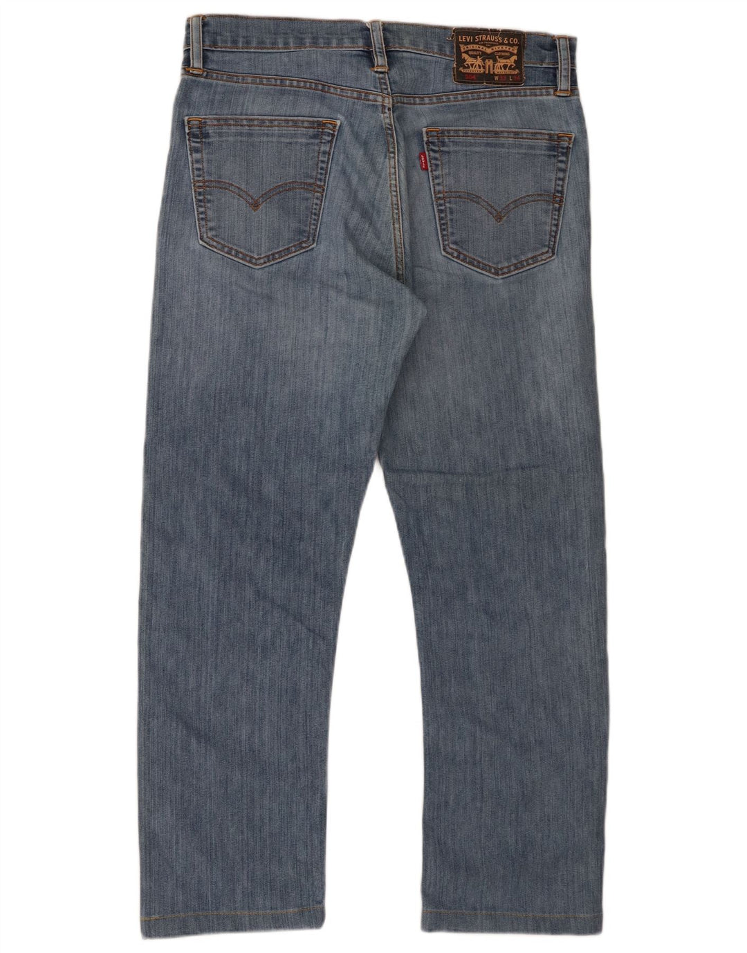 Levi's Mens 504 Straight Jeans W33 L27 Μπλε Βαμβακερό