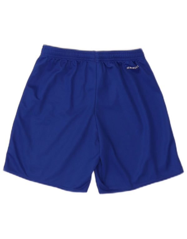 Adidas Boys Aeroready Sport σορτς 11-12 ετών μπλε πολυεστέρα
