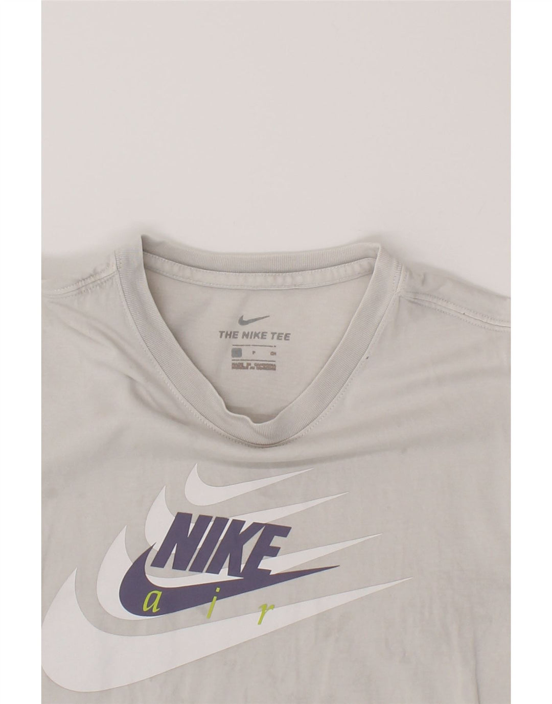 NIKE Mens Graphic T-Shirt Top Small Grey Cotton Vintage Nike and Second-Hand Nike from Messina Hembry 