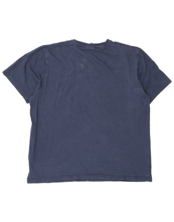 Ellesse Ανδρικό γραφικό T-Shirt Top 2XL Navy Blue Cotton