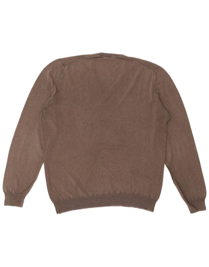 Ανδρικό πουλόβερ Fay V-Neck Jumper IT 50 Μεσαίο Γκρι Βαμβακερό