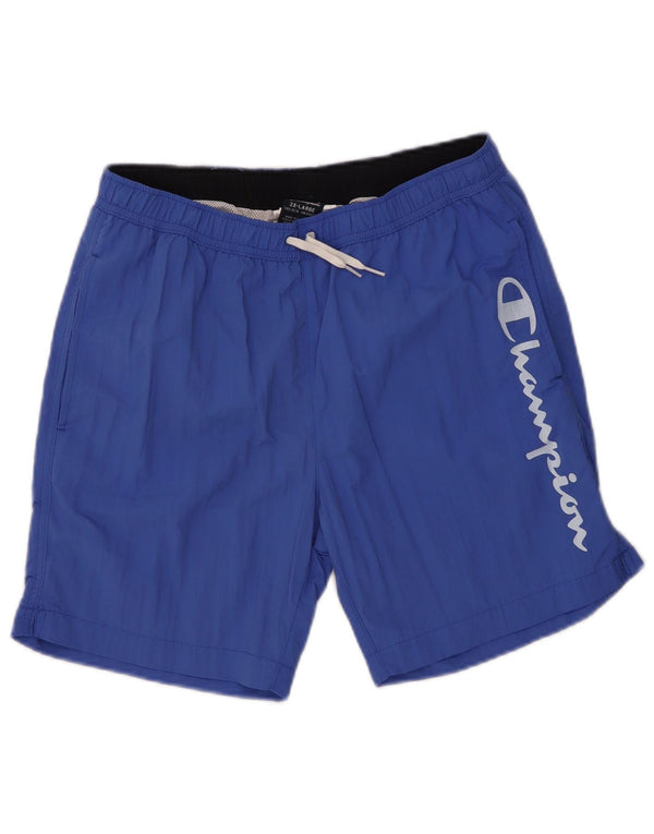 Champion Boys Graphic Swimming Shorts 15-16 ετών 2XL Blue Polyamide